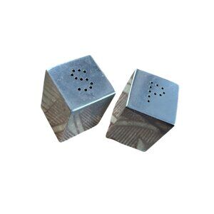 Vintage Charles Sheeler Art Deco Cubist Salt and Pepper Shakers 1935